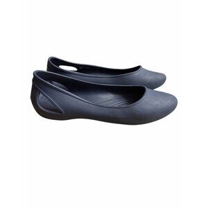 Crocs Women's Laura Ballet Flats Size 9 Slip On Shoe Rubber Comfy Cutout